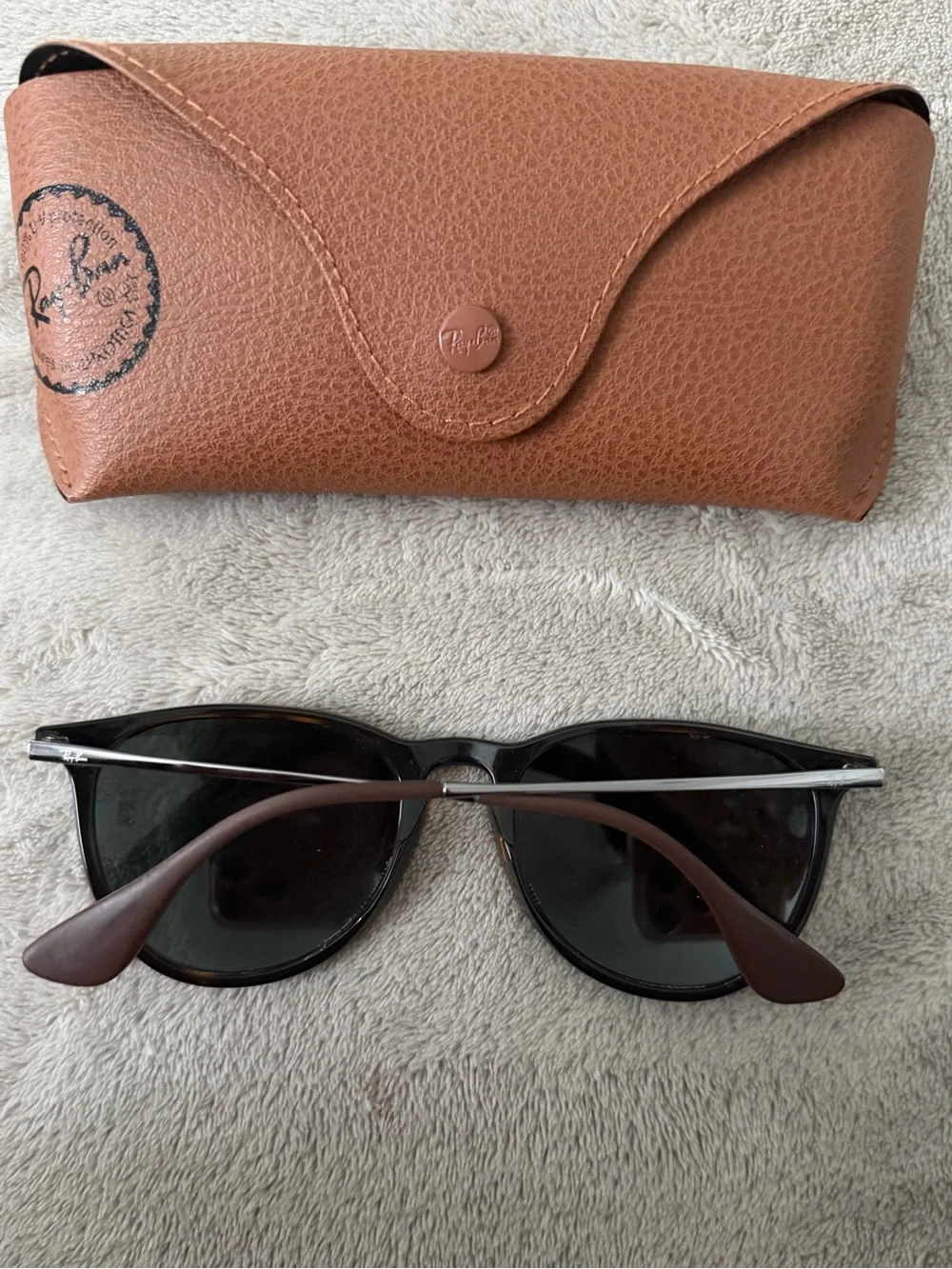 Ray-Ban Black Frame Sunglasses with Dark Lenses